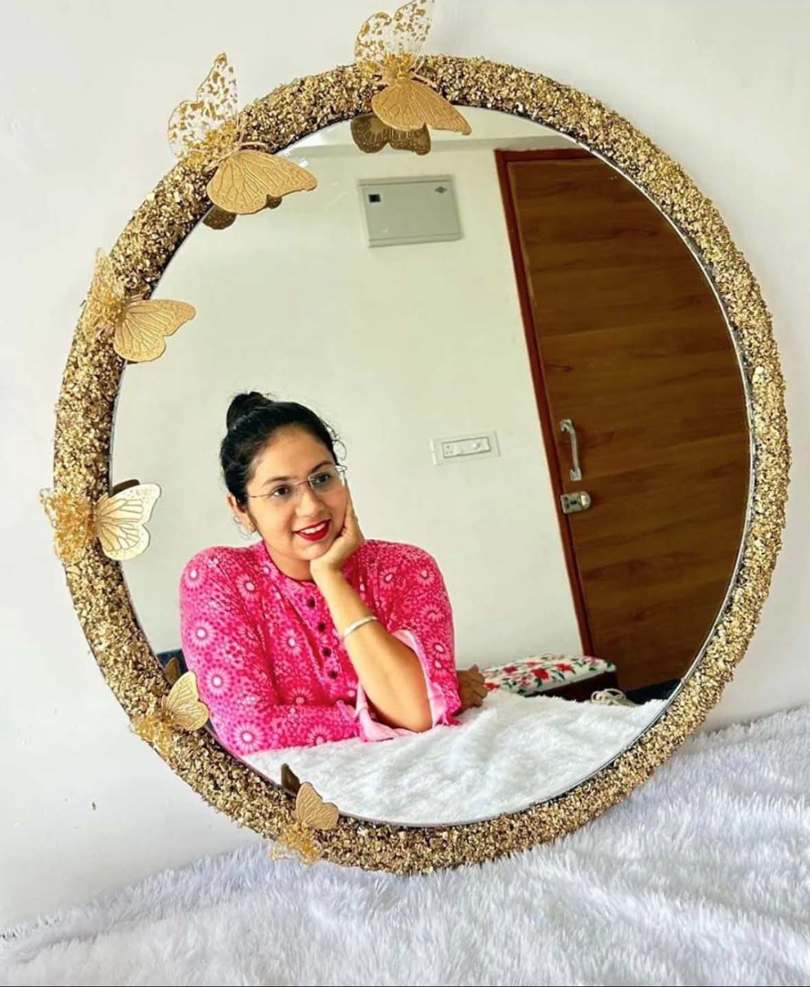 Butterfly Resin Wall Mirror