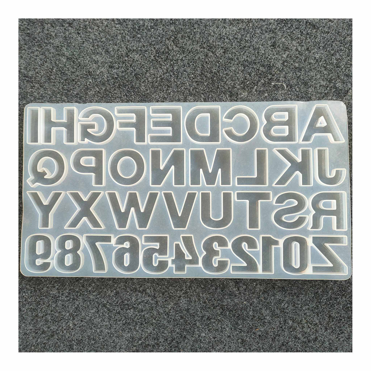 Alphabet & Number Silicone Keychain Mold