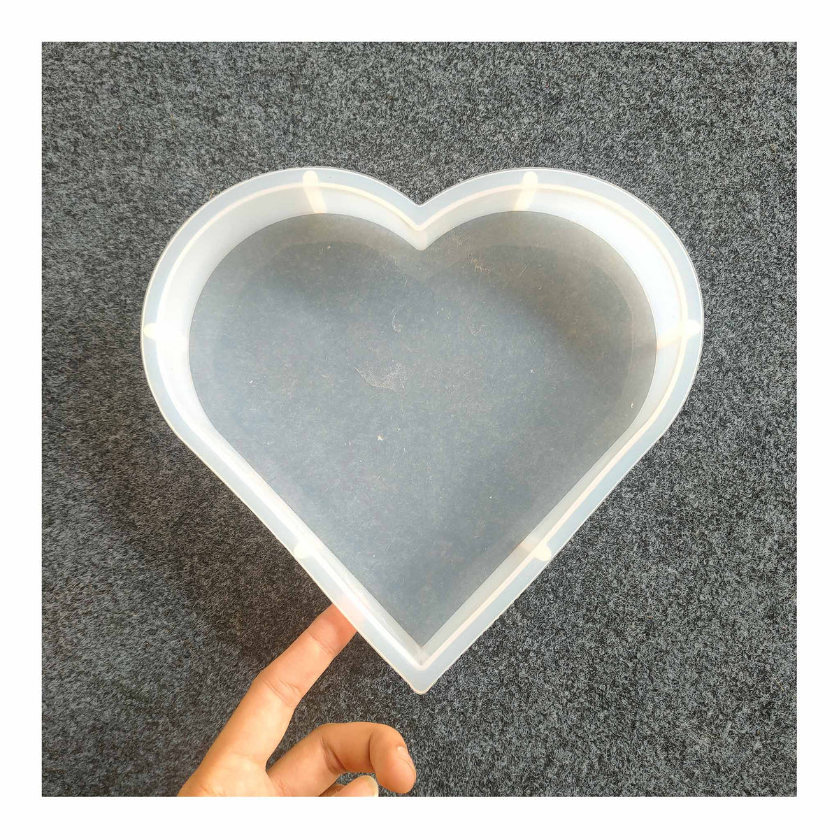 Heart Deep Silicone Mold (8-Inch / 35mm Deep)