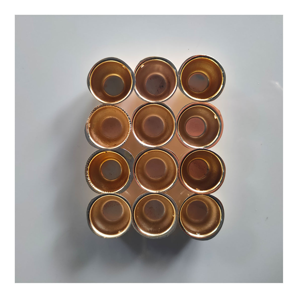 Small Metal Vati / Katori Set (12 Pcs)