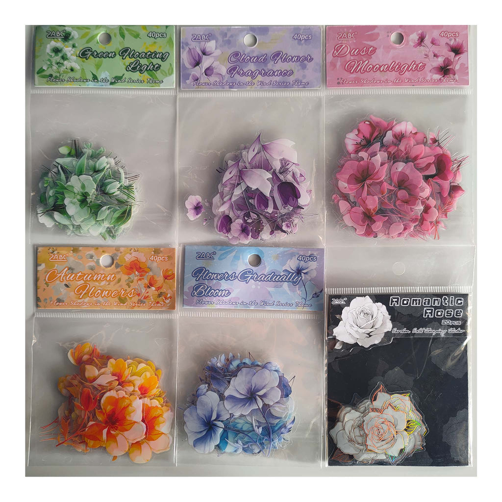 3D Flower Stickers (40pcs)