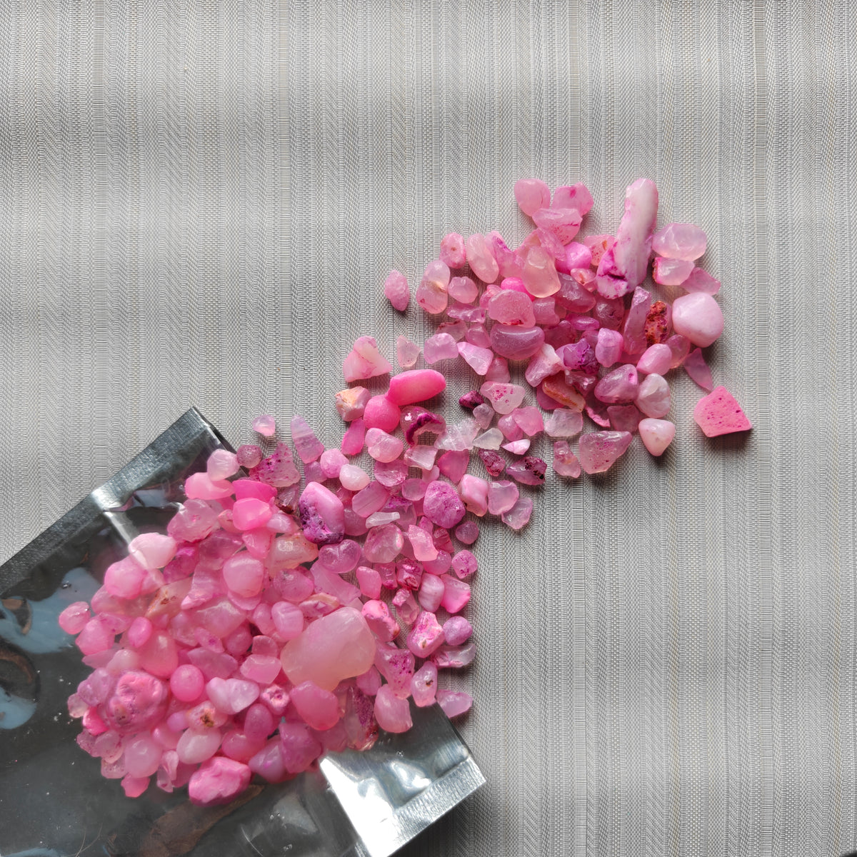 Blossom Pink Natural Crushed Agate Gemstone (150 Grams)