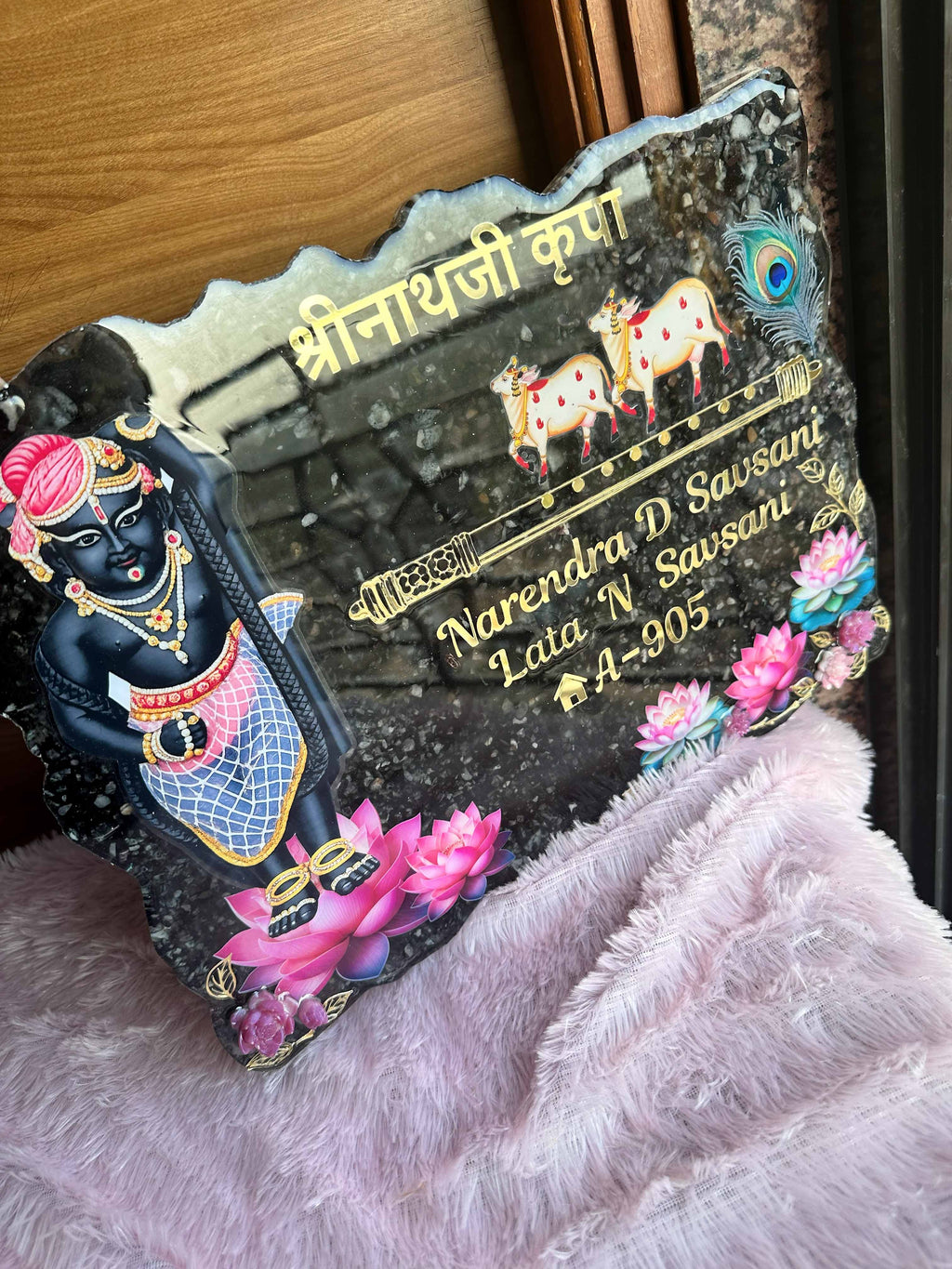 Custom Handcrafted Resin Entrance Name Plates