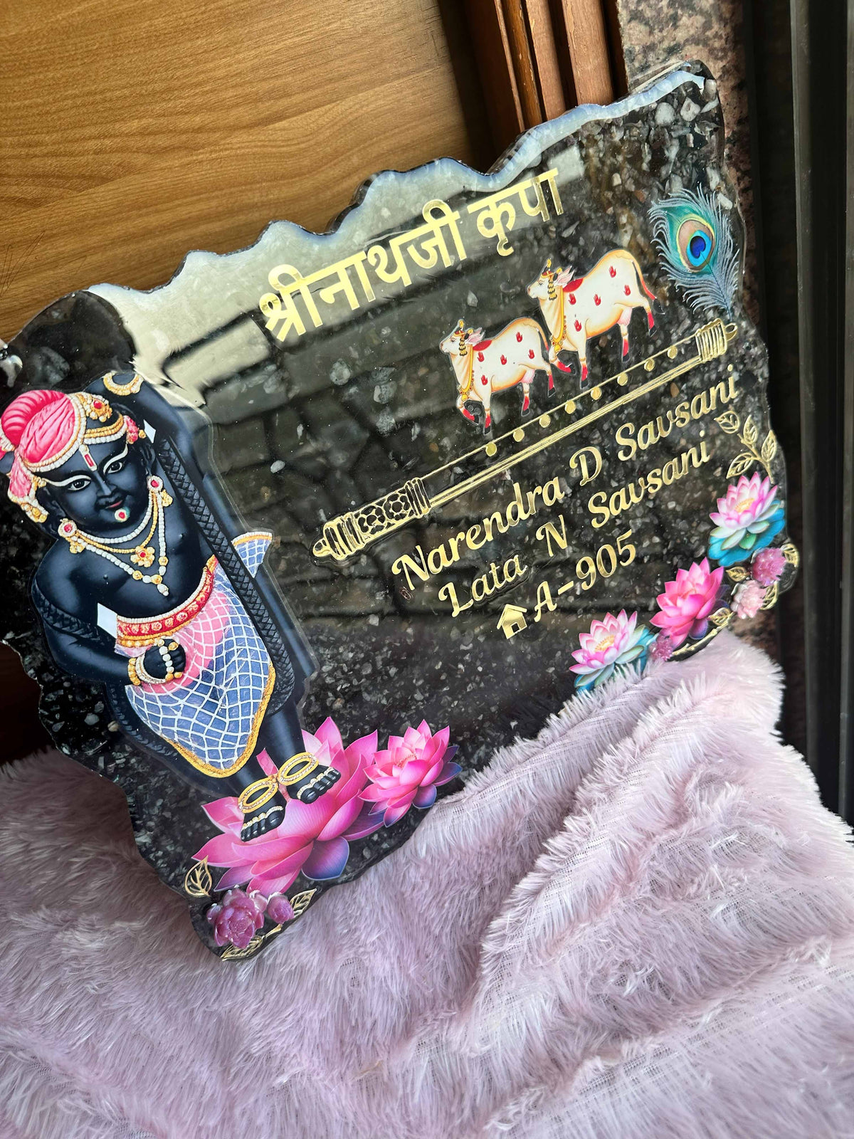 Custom Handcrafted Resin Entrance Name Plates