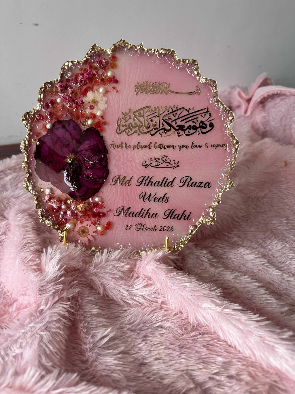 Custom Resin Agate Keepsake & Mantra Frames