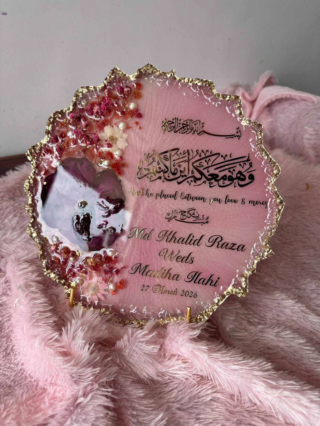 Custom Resin Agate Keepsake & Mantra Frames