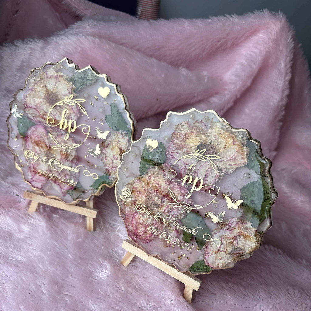 Custom Resin Agate Keepsake & Mantra Frames