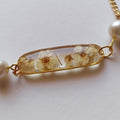 Handcrafted Dainty Resin Botanical Chain Bracelets