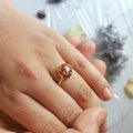 Handcrafted Resin Floral Jewelry & Initial Keychain Gift Set