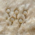 Gold Keychain Ring With Connector Set