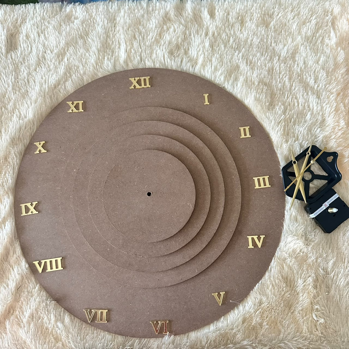 DIY Resin Roman Numeral Clock Set
