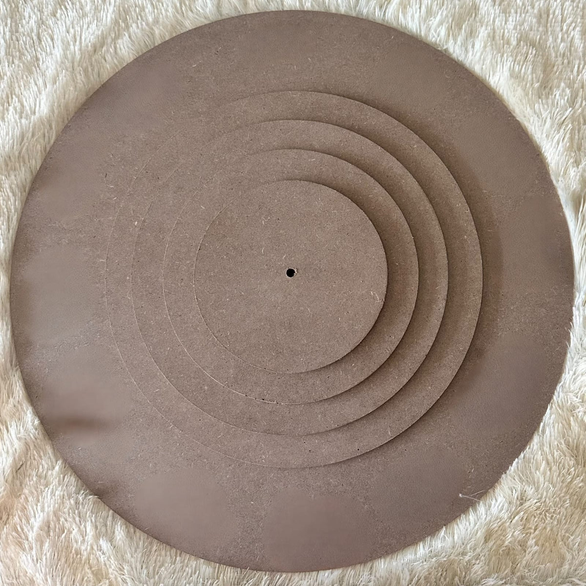 Round MDF Clock Base